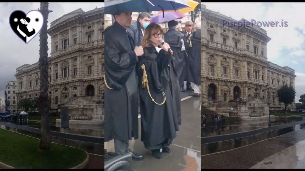 Avvocati bloccati dalla polizia per accedere alla Corte Suprema di Cassazione - Roma, Italia 20/01/2022 (IT/NL)